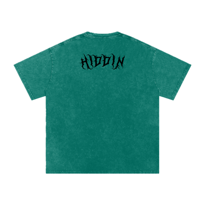 GHOST UNIT // STREET SEED_001 – Light Acid Wash Tee