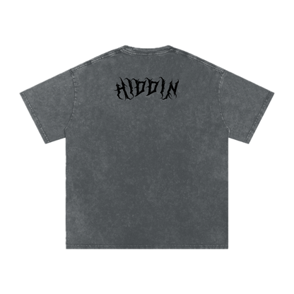 GHOST UNIT // STREET SEED_001 – Light Acid Wash Tee