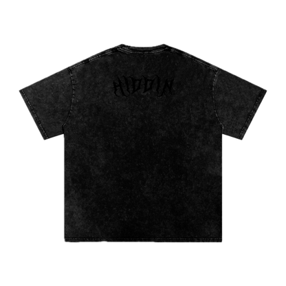 GHOST UNIT // STREET SEED_001 – Light Acid Wash Tee