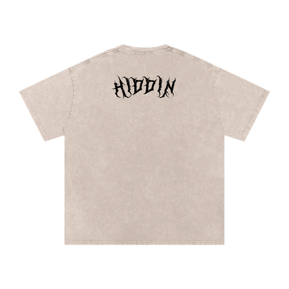 GHOST UNIT // STREET SEED_001 – Light Acid Wash Tee