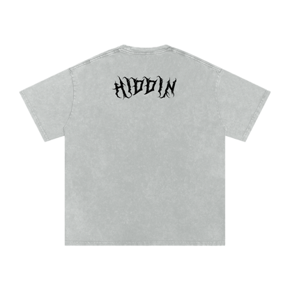 GHOST UNIT // STREET SEED_001 – Light Acid Wash Tee