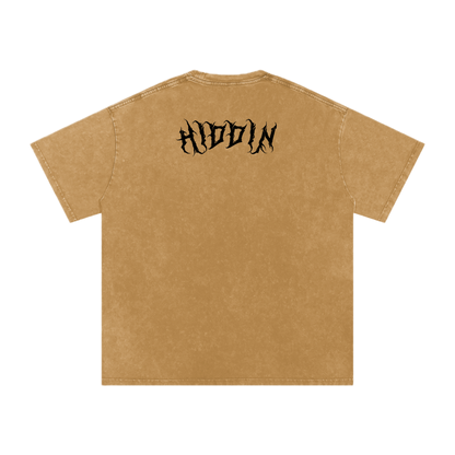 GHOST UNIT // STREET SEED_001 – Light Acid Wash Tee