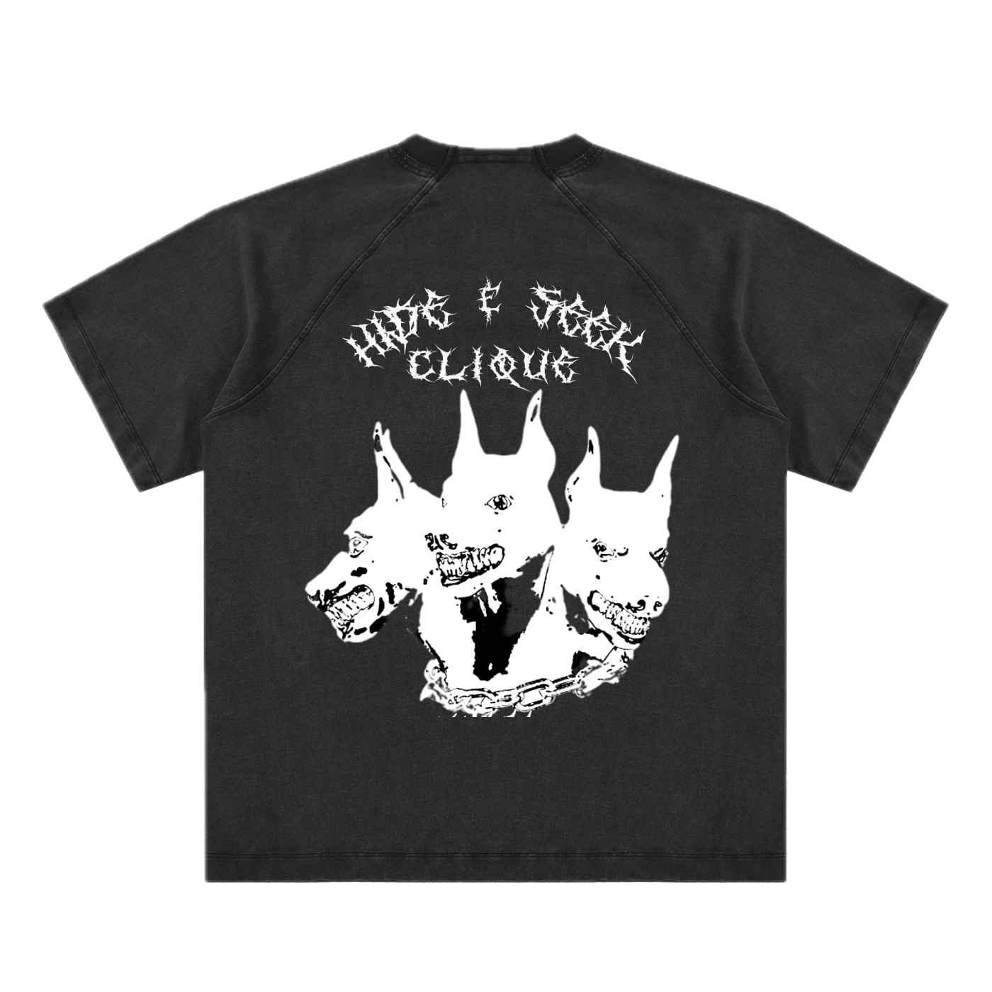 CERBERUS NODE // GHOST-DYED RAGLAN TEE