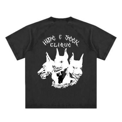 CERBERUS NODE // GHOST-DYED RAGLAN TEE