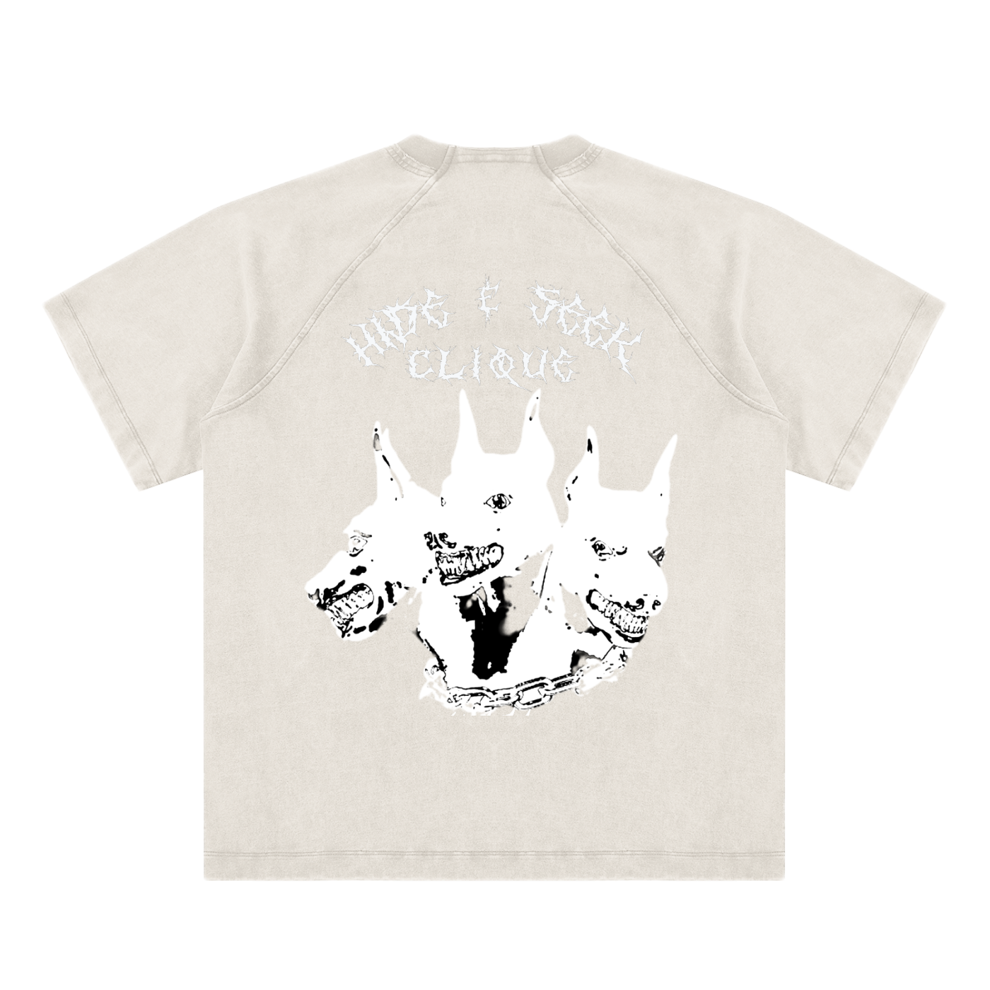 CERBERUS NODE // GHOST-DYED RAGLAN TEE