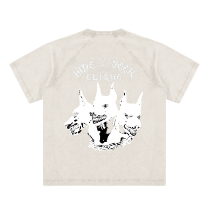 CERBERUS NODE // GHOST-DYED RAGLAN TEE