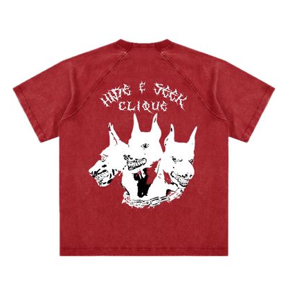 CERBERUS NODE // GHOST-DYED RAGLAN TEE