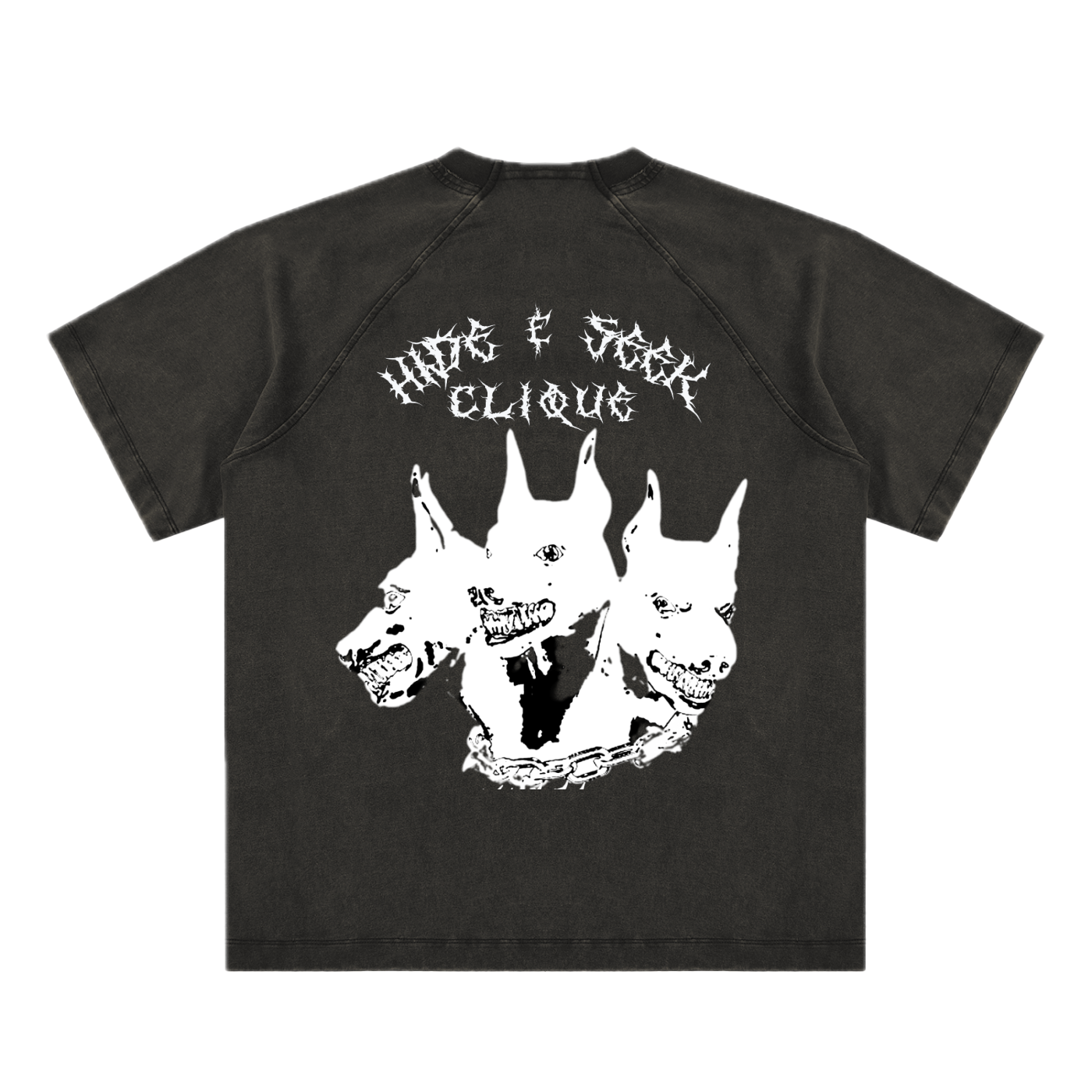 CERBERUS NODE // GHOST-DYED RAGLAN TEE