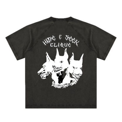CERBERUS NODE // GHOST-DYED RAGLAN TEE