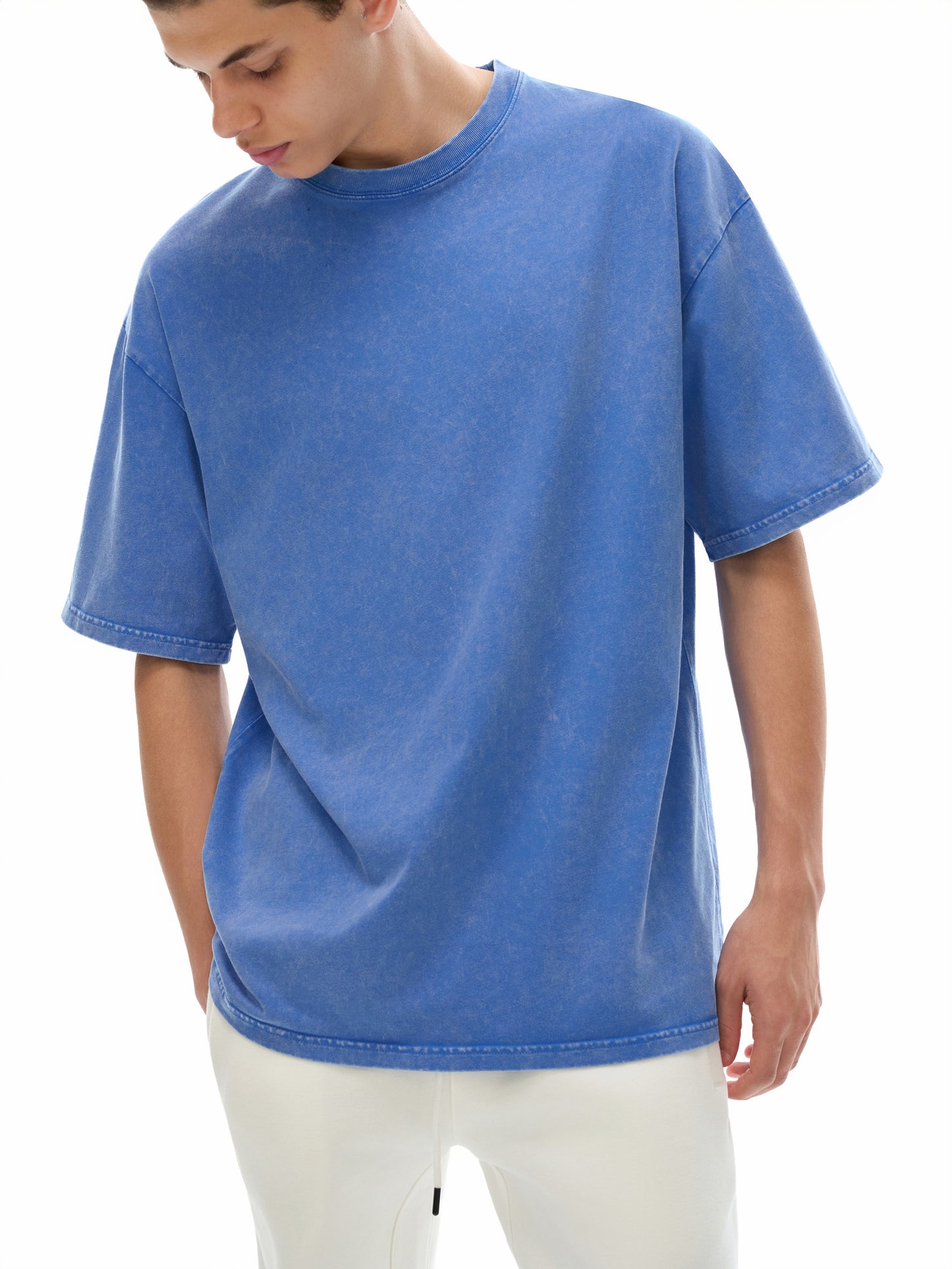 GHOST UNIT // STREET SEED_001 – Light Acid Wash Tee